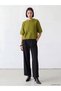 Alita City Lcw Comfort Green Knitwear Plain Oval Neck Women's Sweater - 2