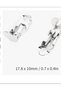 Tray Earring Clips Gifts 50 Pcs Stud Accessories Shoe Flowers Ornament Clips Earring Bag Rhinestones Clip Buckle Springs High Elasticity Earring Backs Findings - 2
