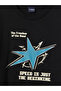Two Mt Shop Quality Black Oval Collar Printed Boys' T-Shirt - 3
