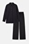 Stone-Embellished Shirt and Pants Set - 8