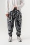 Engrave Motif Patterned Pleated Shalwar with Elastic Waist and Cuffs