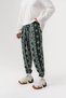 Azteca Pleated Shalwar with Elastic Waist and Cuffs - 2