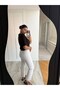 White Cut-Off Leg Anna Bf Jean - 3