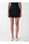 Two Mt Shop Quality Xside Black Plain Mini Women's Shorts Skirt - 2