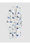 Mixed Shark Patterned Boys' Bathrobe (W6)