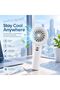 Mini Turbo Handheld Fan, Portable Pocket Jet Fan with USB-C Charging, High-Speed Personal Cooling Fan for Travel, Camping, and Home - 3