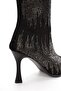 Women's Stone Embellished Stylish Boots - 4