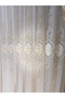 Cansel Ecru 1/2,5 Pleated Tulle Curtain - 6