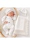 Hospital Release Newborn Baby Romper Blanket Hat Set 100% Cotton - 2