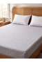 Snowflake Patterned Cotton Double Elastic Sheet (W6) - 2