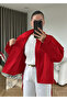 Red Navy Collar Seasonal Jacket - 4261 - 2