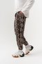 Azteca Pleated Shalwar with Elastic Waist and Cuffs - 4