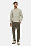 Tobias Khaki Straight Leg Cotton Standard Fit Men's Sweatpants - 3