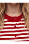 Long Sleeve Crew Neck Buttoned Striped Knitwear Cardigan - 5