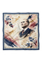 Ataturk and Turkish Flag Pattern Scarf Bandana 50X50 cm