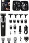 16-in-1 Beard Trimmer for Men and Hair Clipper Machine, LED Display Shaving Machine for Face Body Nose with Storage Case