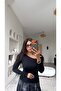 Black Imported Modal Fabric Off-Shoulder Blouse - 3