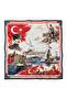 Ataturk and Turkish Flag Pattern Scarf Bandana 50X50 cm