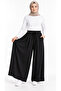 Modal Fabric Skirt Trousers with Elastic Waist, Adjustable Drawstrings and Pockets - 5