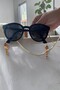 Hanging Glasses Chain Brown with Drop Stones Gift Accessory Glasses Strap Glasses Cord Gold Color Handmade