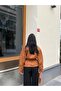 Women's Tan Snap-Closure Stand Collar Suede Jacket - 7