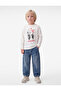Ataturk Printed Cotton Crew Neck Long Sleeve T-Shirt - 2