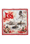 Ataturk and Turkish Flag Pattern Scarf Bandana 50X50 cm