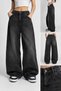 Women's Oversize Wide Leg Baggy Jean Pants - 2