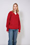 V-Neck Tricot Sweater