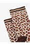 Cotton Leopard Patterned Socks - 3