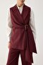 Vest and Pants Suit with Gold Accessories - 3