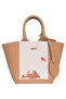 Women's Vegan Leather Brown Tote Bag - Warner Bros Scooby Doo Found Love Design