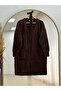Meltemay Double Pocket Tied Knitwear Cardigan-Kr6012 Brown - 2
