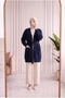 Meltemay Double Pocket Tied Knitwear Cardigan-Kr6012 Navy Blue