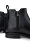 Men's Genuine Leather Black Casual Boots - 4
