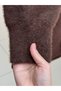 Meltemay Double Pocket Tied Knitwear Cardigan-Kr6012 Brown - 5