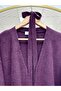 Meltemay Double Pocket Tied Knitwear Cardigan-Kr6012 Plum - 3