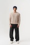 Reverse Selanik Knitted Reverse Stitch Crew Neck Men's Sweater - 6