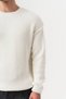 Reverse Selanik Knitted Reverse Stitch Crew Neck Men's Sweater - 2