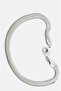 Silver Snake Chain Bracelet - Italian Flat Crushed Chain Bracelet - Silver Color Non-Tarnish Steel Classic Thick Unisex Bracelet - 4