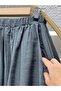 Yağmurnur Gathered Collar Lace-Up Skirt Suit-Ek625 Anthracite - 6