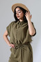 Women's Khaki Tencel Relax Fit Set - 2