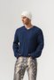 Braid V-Neck Embossed Knit Thessaloniki Knitwear Men's Sweater - 3