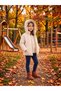 Heart Patterned Water and Wind Resistant Girls' Coat - 2