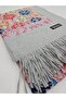 Embroidered Cashmere Wool Shoulder Shawl 70 X 200 cm Patterned Thick Tassel Shawl - 3