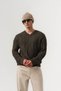 Braid V-Neck Embossed Knit Thessaloniki Knitwear Men's Sweater - 3