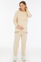 Pregnant Women's Cotton Maternity Tracksuit Set Beige-26201 - 2