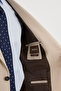 Straight Slim Fit Wool Blend Men's Jacket Beige - 41509.26K - 6