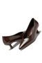 Women's Short Heeled Matte Leather Classic Evening Dress Shoes Heeled Shoes Stiletto - 3