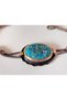 Turquoise Natural Stone Copper & Bronze Bracelet - 4